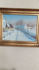 Hans Andersen Brendekilde  Snow Scene